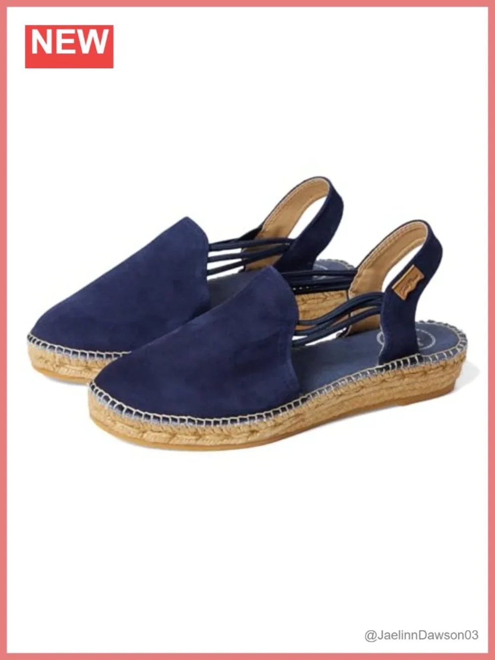 Nuria Leather Suede Slingback Espadrille Wedge Loafers